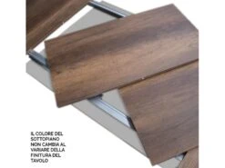 Table Extensible 90x90/246 Cm Ghibli Chêne Nature Cadre Anthracite -Deco.fr Soldes Boutique table a manger 18958067