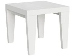 Table Extensible 90x90/246 Cm Spimbo Frêne Blanc