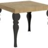 Table Extensible 90x90/246 Cm Paxon Chêne Nature Cadre Anthracite 10 Table Extensible 90x90/246 Cm Paxon Chêne Nature Cadre Anthracite -Deco.fr Soldes Boutique table a manger 18961085