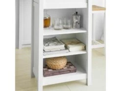 Table Haute De Bar Table De Cuisine Mange-debout– Blanc Lxlxh 120x55x90 Cm, Fwt64-wn -Deco.fr Soldes Boutique table a manger 19310945