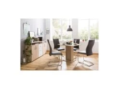 Table A Manger De 2 A 4 Personnes - Carrée - Classique - Décor Chene - GUSTAVE - L 80 X L 80 Cm -Deco.fr Soldes Boutique table a manger 19376965