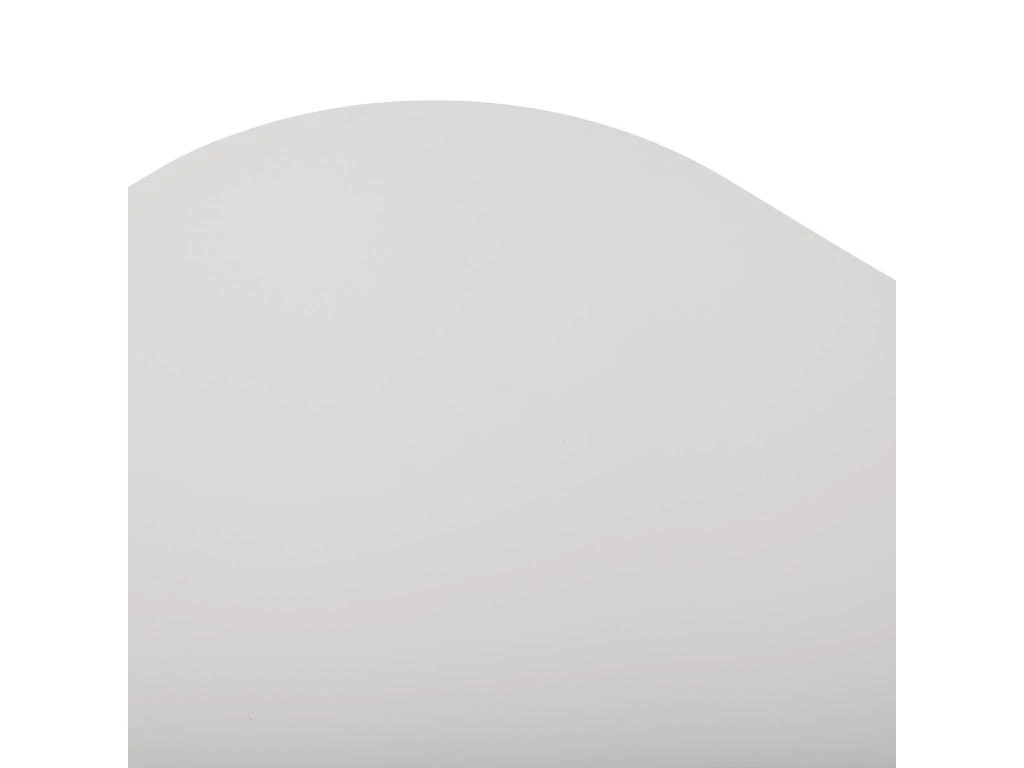 Table De Salle à Manger Cloe, 73 X 80 X 80 Cm, Bois, PVC Et Métal, Blanc 3 Table De Salle à Manger Cloe, 73 X 80 X 80 Cm, Bois, PVC Et Métal, Blanc – Image 3