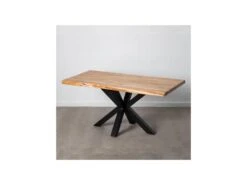 Table De Repas Rectangulaire Bois/Noir - LILIMA -Deco.fr Soldes Boutique table a manger 19475513