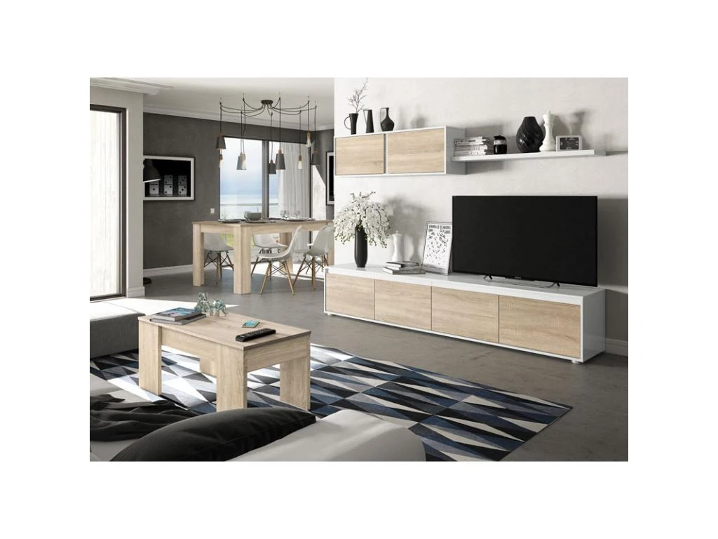 Table De Repas Extensible Chêne Clair - OXNARD - L 140/190 X L 90 X H 78 Cm 5 Table De Repas Extensible Chêne Clair - OXNARD - L 140/190 X L 90 X H 78 Cm – Image 5