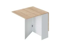 Table De Repas Pliante Blanc/Chêne Clair - CARTIA - L 140 X L 77 X H 78 Cm -Deco.fr Soldes Boutique table a manger 19824777