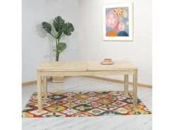 Table à Manger Rectangle En Bois Avec Allonges En Acacia Marin 6 Table à Manger Rectangle En Bois Avec Allonges En Acacia Marin -Deco.fr Soldes Boutique table a manger 19829363