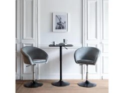 Table De Bar Carrée Noire LUKE - HAPPY GARDEN 9 Table De Bar Carrée Noire LUKE - HAPPY GARDEN -Deco.fr Soldes Boutique table a manger 20096857