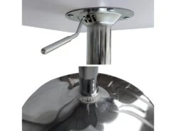 Table De Bar Carrée Noire Et Chrome LUKE - HAPPY GARDEN -Deco.fr Soldes Boutique table a manger 20096863