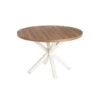 Table De Repas Ronde Bois/Métal Blanc Taille M - MALIMO -Deco.fr Soldes Boutique table a manger 20106761