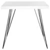 Table D'appoint Blanc Et Noir 80 X 80 X 74.93 Cm - Dorthy -Deco.fr Soldes Boutique table a manger 21034589