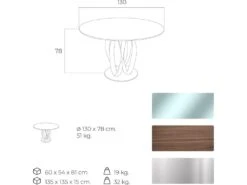 Table De Diner Piètements Courbés Bois Massif Plateau Verre Trempé Et Piètement Acier -Deco.fr Soldes Boutique table a manger 21089701