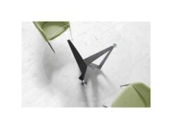 Table à Manger Base Acier Et Verre Trempé -Deco.fr Soldes Boutique table a manger 21090025