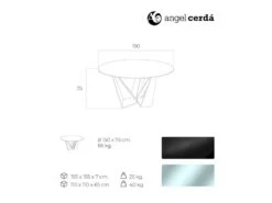 Table à Manger Base Acier Et Verre Trempé -Deco.fr Soldes Boutique table a manger 21090033