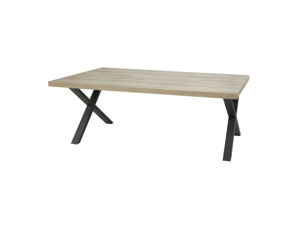 Table De Repas 230 Cm Chêne/Noir - CORI 1 Table De Repas 230 Cm Chêne/Noir - CORI