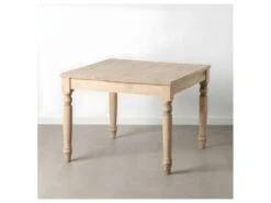 Table De Repas Carrée Bois Clair Naturel - ALLAIN -Deco.fr Soldes Boutique table a manger 21308583
