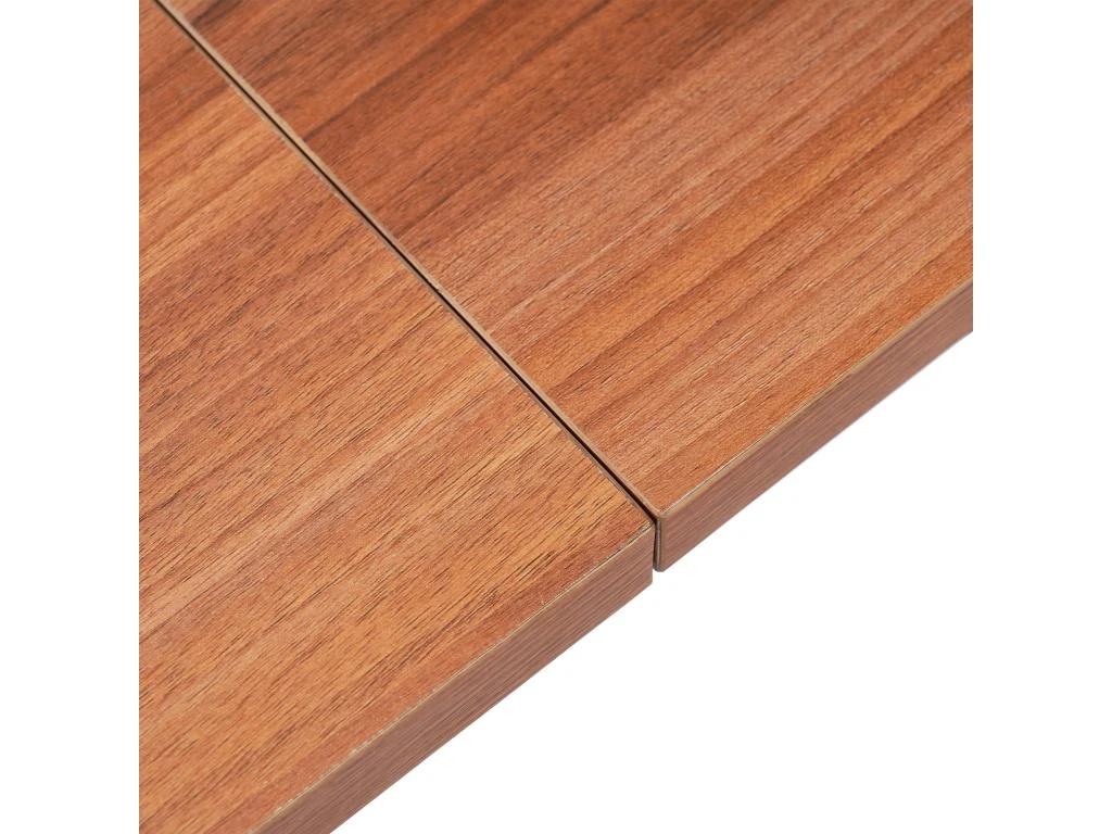 Table à Manger - Cadre En Acier - Style Industriel - Marron & Noir 8 Table à Manger - Cadre En Acier - Style Industriel - Marron & Noir – Image 8