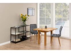 Alma Table De Salle à Manger Pliable, Huilée, Plaquée Chêne. -Deco.fr Soldes Boutique table a manger 22046611