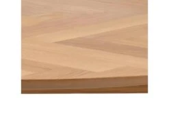 Nagano Table De Salle à Manger Ø120 Cm, Motif Chevrons De Chêne. -Deco.fr Soldes Boutique table a manger 22047223