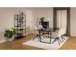 Amble Table De Salle à Manger, Impression Marbre Noir. -Deco.fr Soldes Boutique table a manger 22047267