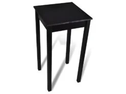 Table De Bar Noir MDF 55 X 55 X 107 Cm