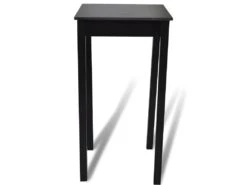 Table De Bar Noir MDF 55 X 55 X 107 Cm -Deco.fr Soldes Boutique table a manger 22070601