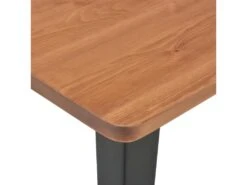 Table De Bar Noir 60x60x108 Cm Pinède Et Acier -Deco.fr Soldes Boutique table a manger 22070903