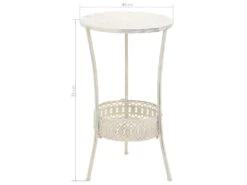 Table De Bistro Style Vintage Ronde Métal 40 X 70 Cm Blanc 11 Table De Bistro Style Vintage Ronde Métal 40 X 70 Cm Blanc -Deco.fr Soldes Boutique table a manger 22070943