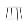 Napoli Table à Manger, Ø 100 En Blanc, Noir Mat. -Deco.fr Soldes Boutique table a manger 22086209