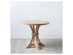 Table De Repas Ronde Campagne Bois Clair - KOLDING -Deco.fr Soldes Boutique table a manger 22117143