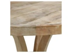Table De Repas Ronde Campagne Bois Clair - KOLDING -Deco.fr Soldes Boutique table a manger 22117145