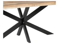 Table De Repas Rectangulaire 180 Cm Bois Brut/Noir - AMANDIA 11 Table De Repas Rectangulaire 180 Cm Bois Brut/Noir - AMANDIA -Deco.fr Soldes Boutique table a manger 22397243