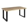 Table De Repas Rectangulaire Bois Brut/Noir - VALENI -Deco.fr Soldes Boutique table a manger 22397269