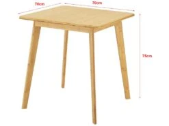 Table De Salle à Manger Carrée Närpes Pour 2 Personnes 75 X 70 X 70 Cm [en.casa] -Deco.fr Soldes Boutique table a manger 22735361