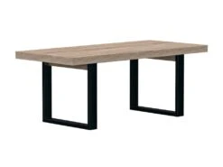 Table à Manger 8 Couverts - Naturel Et Noir - NADIEGE -Deco.fr Soldes Boutique table a manger 22939655