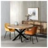 Table De Repas Ronde 140 Cm Bois Brut/Noir - AMANDIA -Deco.fr Soldes Boutique table a manger 22968431