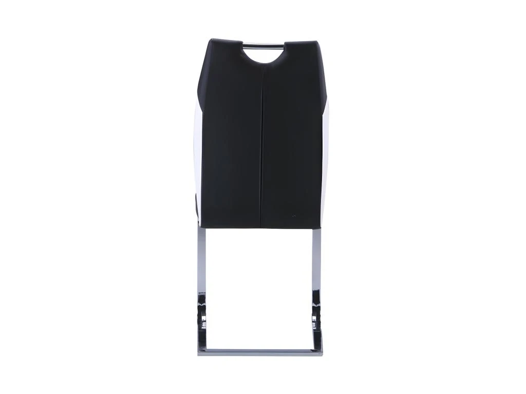 Ensemble Table + 4 Chaises - Coloris : Noir Et Blanc - WINCH 5 Ensemble Table + 4 Chaises - Coloris : Noir Et Blanc - WINCH – Image 5