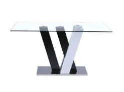 Ensemble Table + 4 Chaises - Coloris : Noir Et Blanc - WINCH 9 Ensemble Table + 4 Chaises - Coloris : Noir Et Blanc - WINCH -Deco.fr Soldes Boutique table a manger 269321