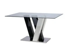 Ensemble Table + 4 Chaises - Coloris : Noir Et Blanc - WINCH 8 Ensemble Table + 4 Chaises - Coloris : Noir Et Blanc - WINCH -Deco.fr Soldes Boutique table a manger 269323