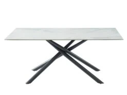 Table à Manger SORRENTE - Céramique & Verre Trempé - 6 Couverts - Effet Marbre Blanc 11 Table à Manger SORRENTE - Céramique & Verre Trempé - 6 Couverts - Effet Marbre Blanc -Deco.fr Soldes Boutique table a manger 414945