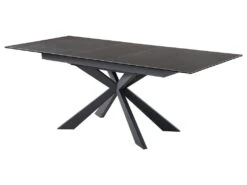 Table à Manger Extensible ALBINA - 6 à 8 Couverts - Céramique & Verre Trempé - Anthracite -Deco.fr Soldes Boutique table a manger 433659