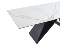 Table à Manger Extensible LIBSY - 6 à 8 Couverts - Céramique Et Métal - Blanc 19 Table à Manger Extensible LIBSY - 6 à 8 Couverts - Céramique Et Métal - Blanc -Deco.fr Soldes Boutique table a manger 443697