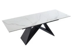 Table à Manger Extensible LIBSY - 6 à 8 Couverts - Céramique Et Métal - Blanc 15 Table à Manger Extensible LIBSY - 6 à 8 Couverts - Céramique Et Métal - Blanc -Deco.fr Soldes Boutique table a manger 443701