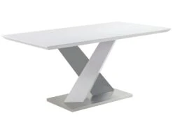Table à Manger SALVA - 6 Couverts - MDF Laqué - Blanc Et Anthracite 8 Table à Manger SALVA - 6 Couverts - MDF Laqué - Blanc Et Anthracite -Deco.fr Soldes Boutique table a manger 493037