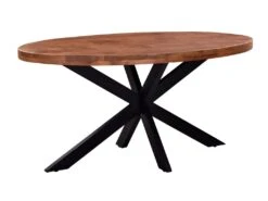 Table à Manger - 6 Couverts - Bois De Manguier Et Métal Noir - KUMAR 10 Table à Manger - 6 Couverts - Bois De Manguier Et Métal Noir - KUMAR -Deco.fr Soldes Boutique table a manger 494055