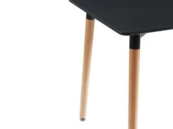 Table à Manger 2 Couverts En MDF Et Hêtre - Noir - CARISELA -Deco.fr Soldes Boutique table a manger 7947161