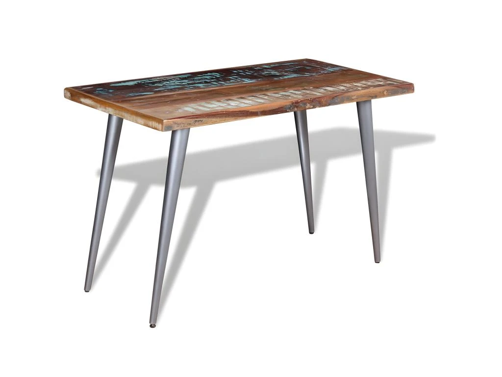 Table De Salon Salle à Manger Design Bois De Récupération 120 X 60 X 76 Cm 0902177 2 Table De Salon Salle à Manger Design Bois De Récupération 120 X 60 X 76 Cm 0902177 – Image 2