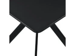 Table Salle à Manger Cuisine Pour 2 Personnes MDF Et Métal 60 Cm X 60 Cm Noir 03_0004116 -Deco.fr Soldes Boutique table a manger 8940129
