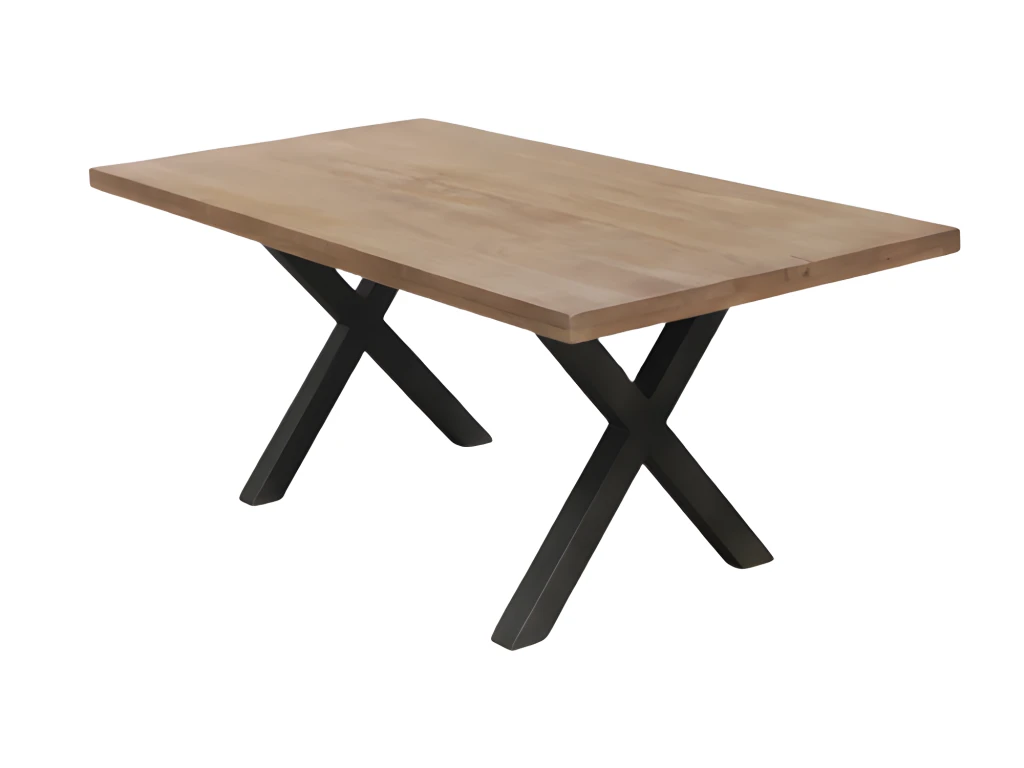 Table à Manger 180 Cm Pieds X Classic - Naturel 1 Table à Manger 180 Cm Pieds X Classic - Naturel