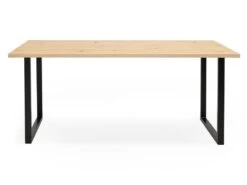 Table à Manger Zocco Naturelle Et Noir 180x80cm -Deco.fr Soldes Boutique table a manger 8943277