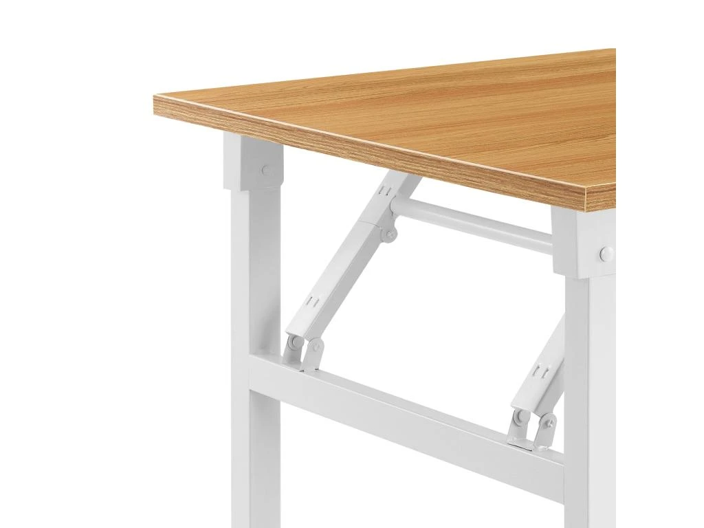 Table Pliante Cuisine à Manger Hauteur Réglable Pour 4 Personnes 120 Cm Hêtre Et Blanc 03_0004363 4 Table Pliante Cuisine à Manger Hauteur Réglable Pour 4 Personnes 120 Cm Hêtre Et Blanc 03_0004363 – Image 4